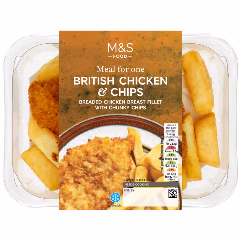 M&S British Chicken and Chips Meal for One