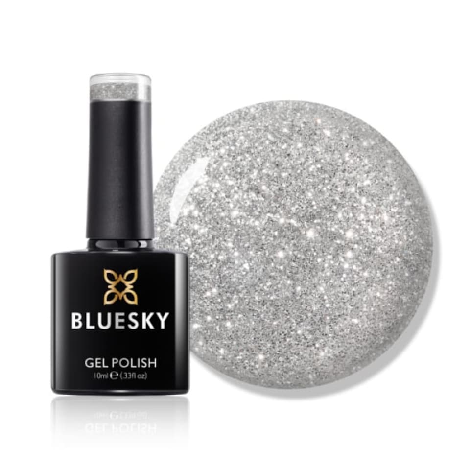 Bluesky Silver Gel Polish - Silver Bells 10ml