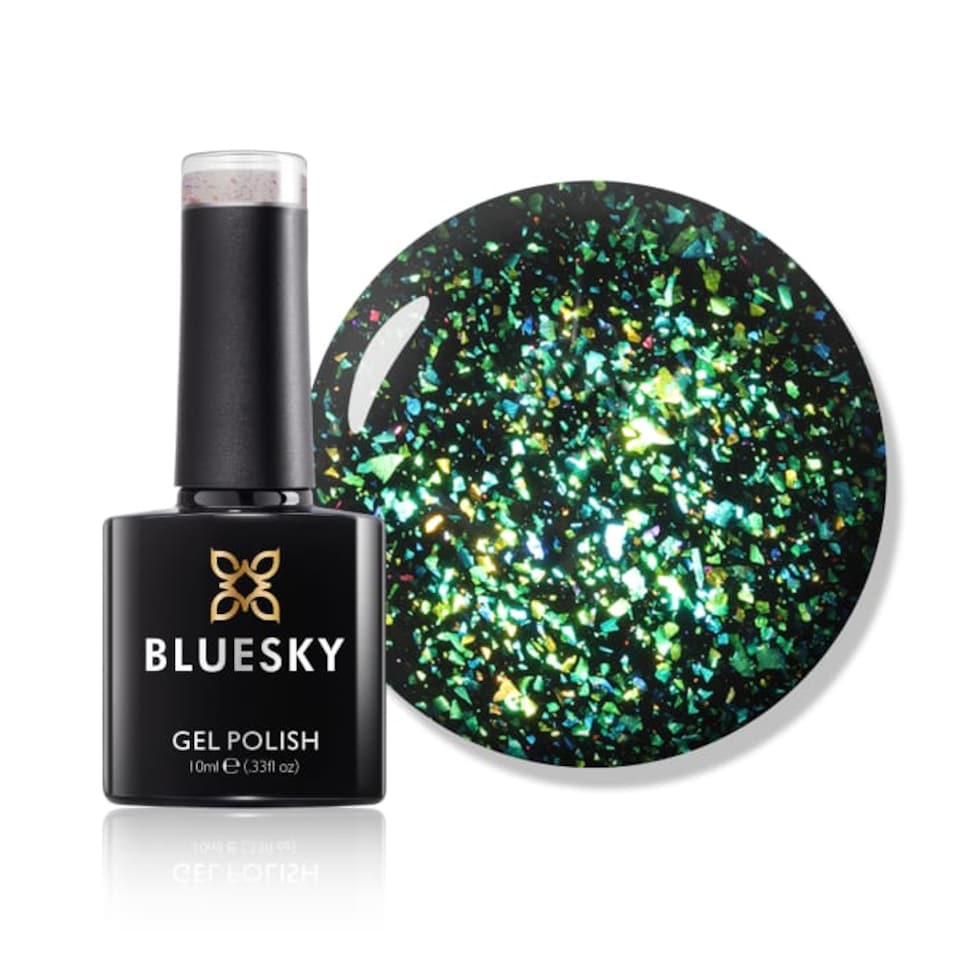 Bluesky Green Gel Polish - Extraterrestrial - Galaxy 10ml