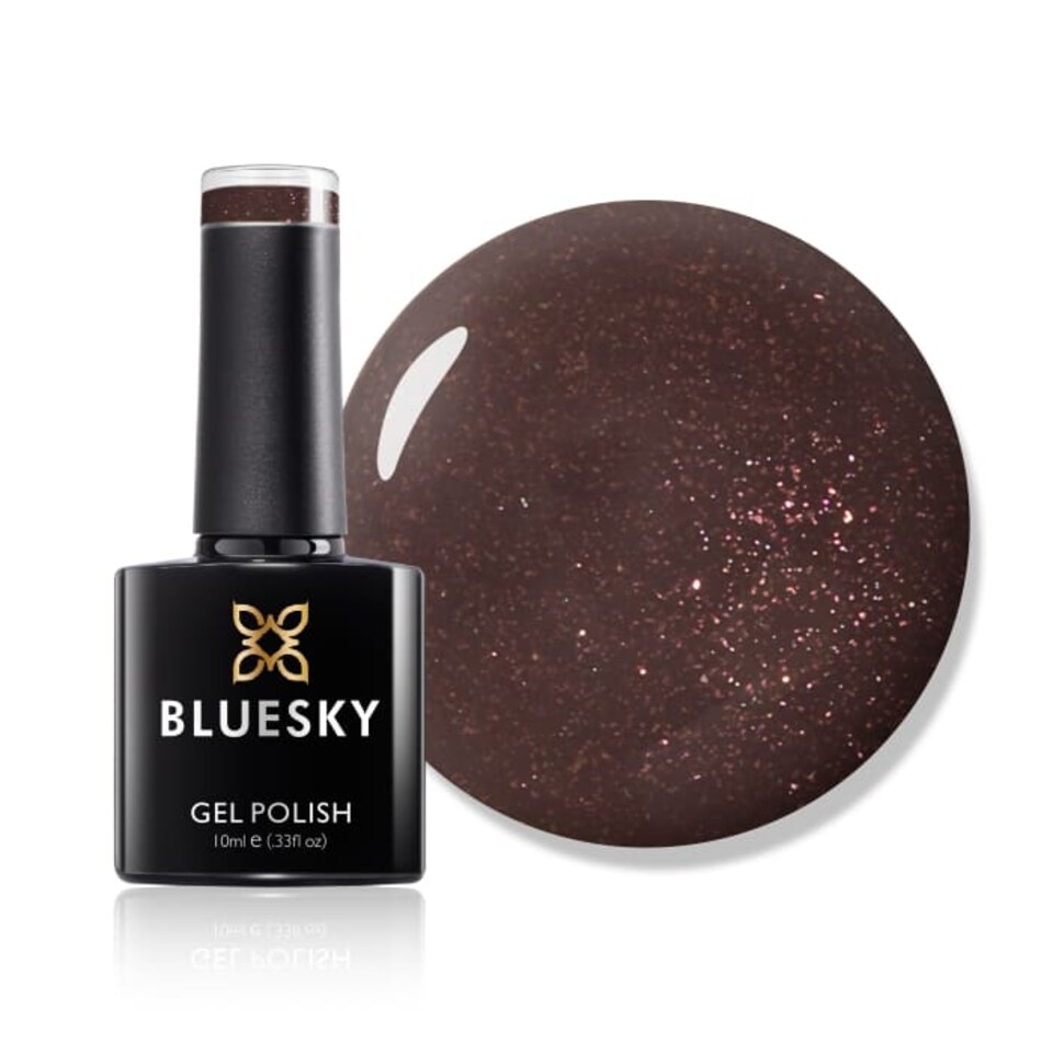 Bluesky Beige Gel Polish - Mocca Shimmer 10ml