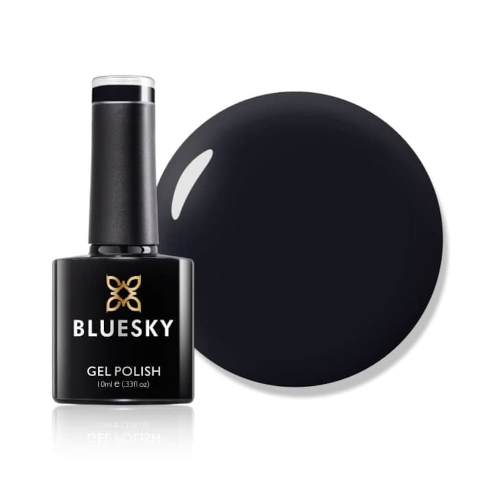Bluesky Black Gel Polish - Jet Black 10ml
