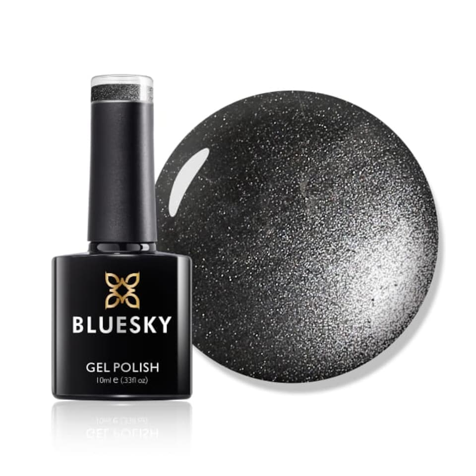 Bluesky Grey Gel Polish - Shiny Asphalt 10ml
