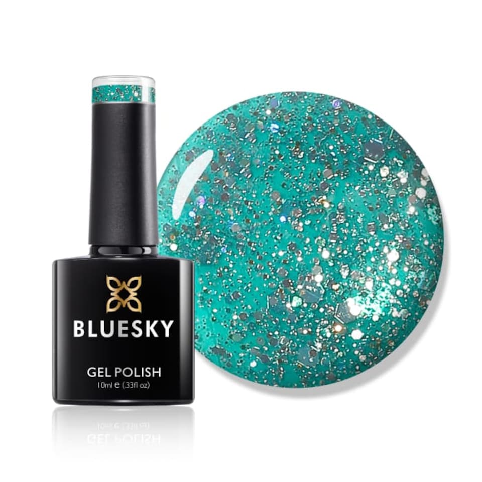 Bluesky Blue Gel Polish - Teal Blue Green 10ml