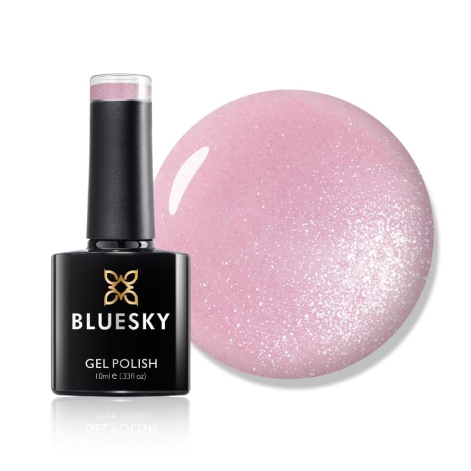 Bluesky Pink Gel Polish - Grapefruit Sparkle 10ml