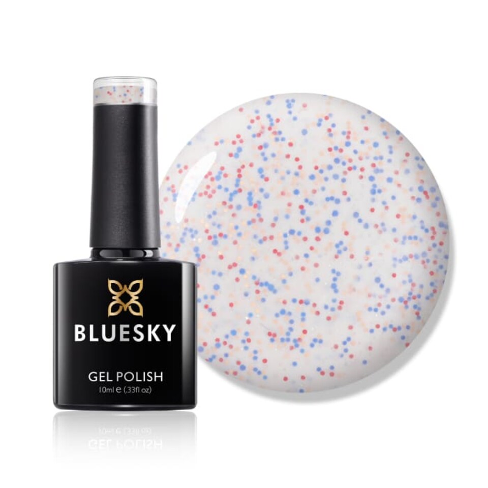 Bluesky White Gel Polish - Sprinkles 10ml