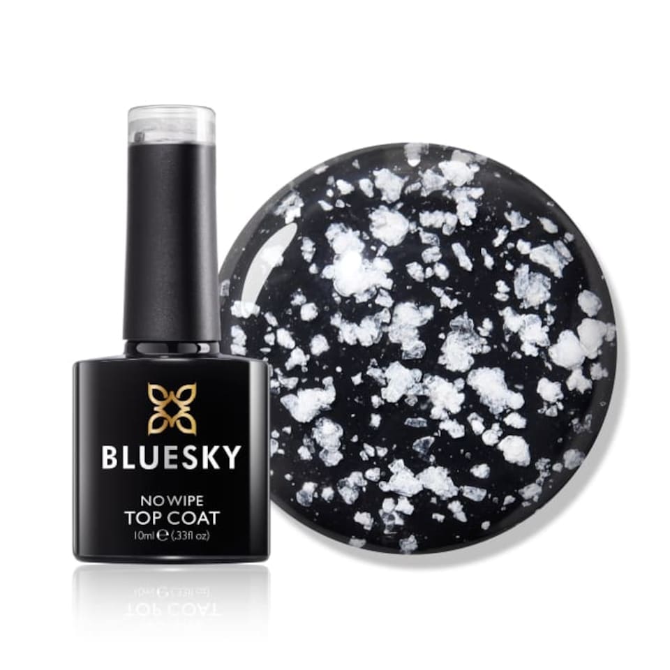 Bluesky Clear Gel Polish - No Wipe Top Coat - Snowflake 10ml