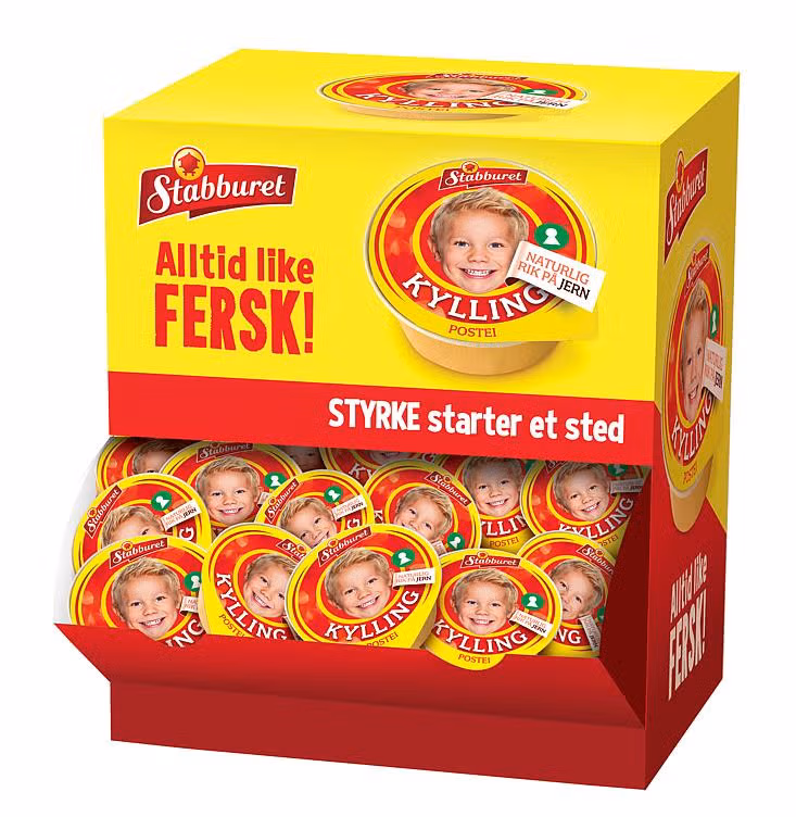 Kyllingpostei Kuvert, 22g x 70stk, 1540 g