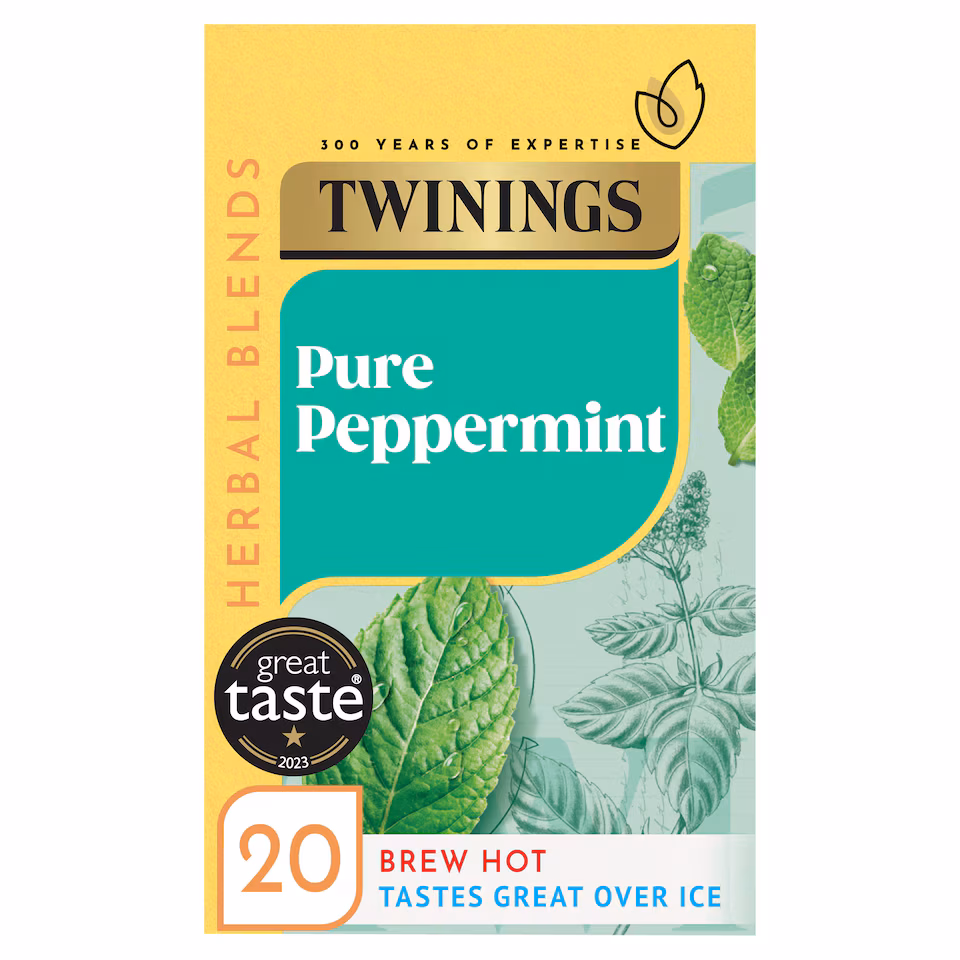 Twinings Pure Peppermint Tea Bags 20 Pack 40g