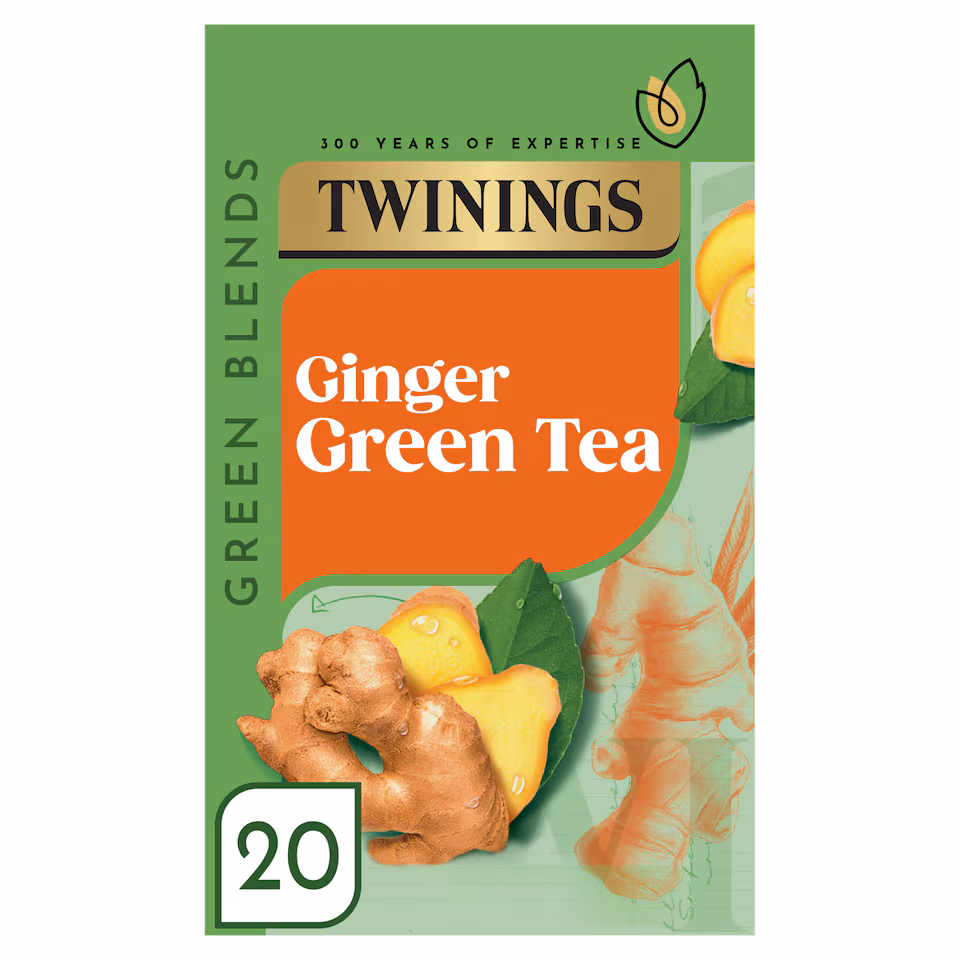 Twinings Ginger Green Tea 20 Pack 40g