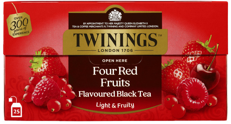 Fire Røde Frukter 25pos Twinings
