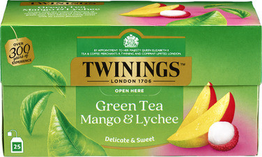 Twinings Grønn Te Mango & Lychee 25bg
