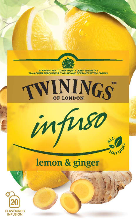 Sitron&Ingefær Te 20pos Twinings