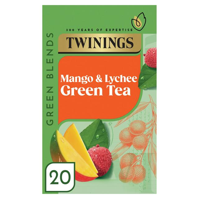 Twinings Mango & Lychee Green Tea, 20 Tea Bags