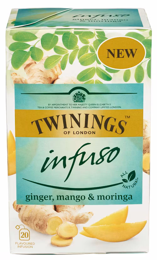 Ginger, Mango & Moringa Infuso, 20 stk