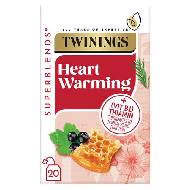 Twinings Superblends Heartwarming Blackcurrant, Rosemary, Honey & Hibiscus, 20 Tea Bags