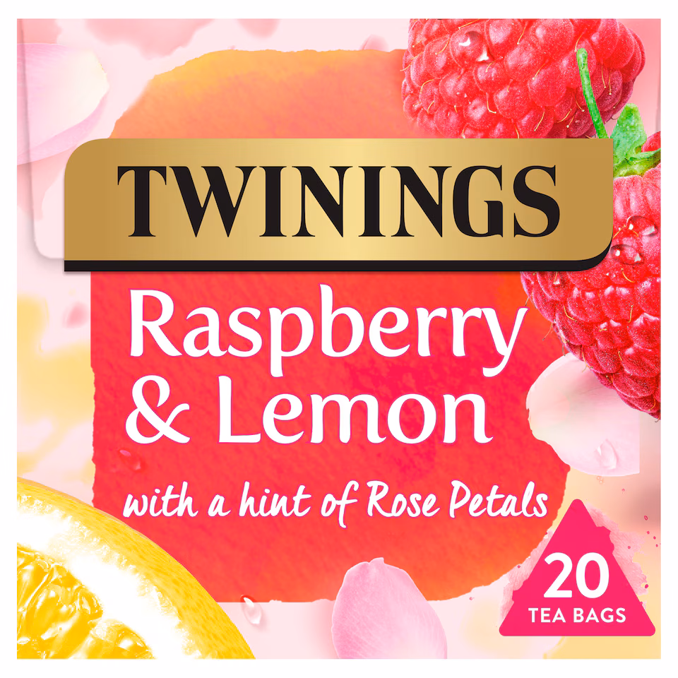 Twinings Raspberry & Lemon Tea Bags 20 Pack 40g