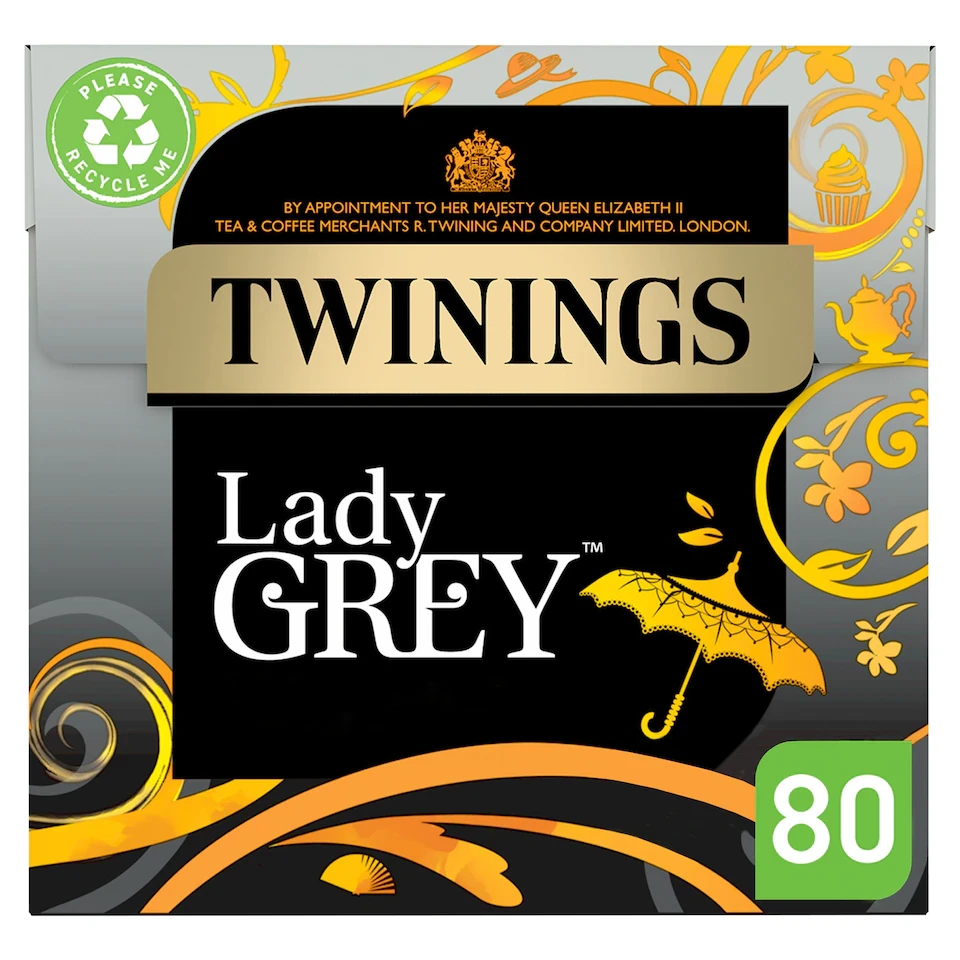 Twinings Lady Grey Tea Bags 80 Pack 200g