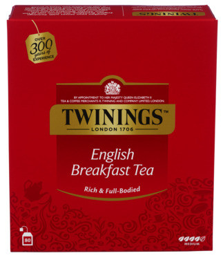 Twinings English Breakfast 80bg uten konvolutt