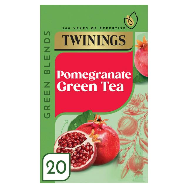 Twinings Pomegranate Single Green Tea Bags x20 40g