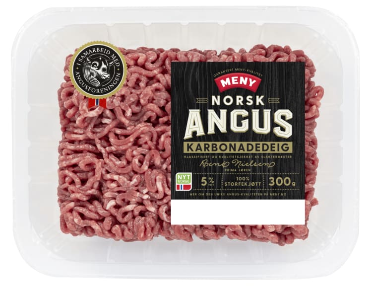 Karbonadedeig Angus 5% 300g Meny