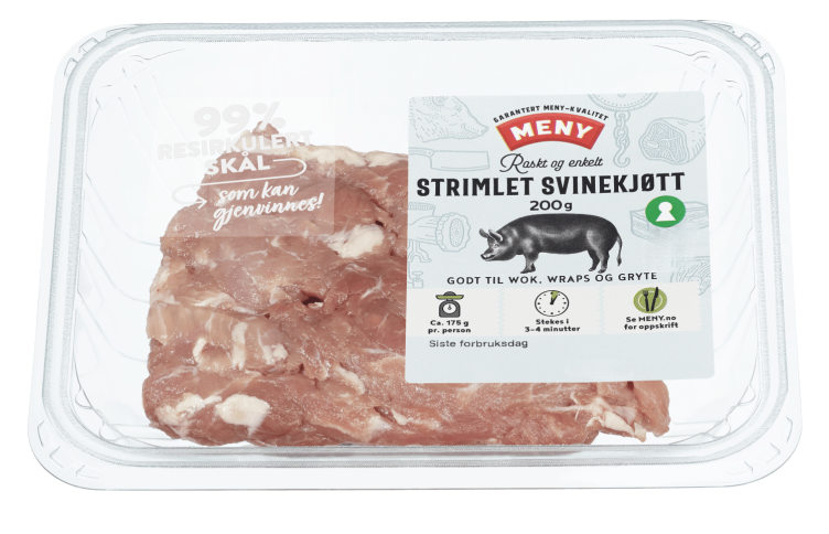 Svinestrimler 200g Meny