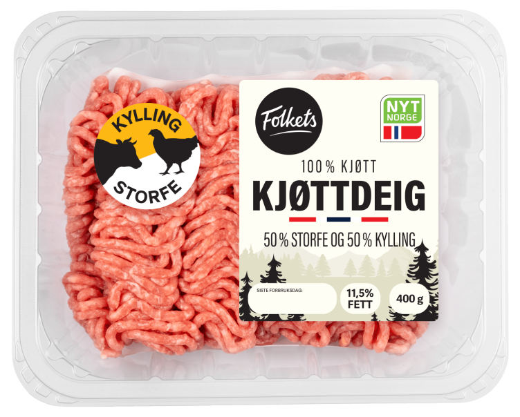 Kjøttdeig Stf&Kyll 400g Folkets