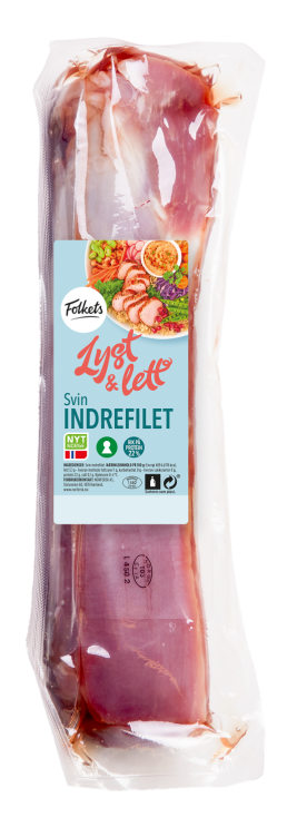 Svin Indrefilet hel Ca500g Folkets
