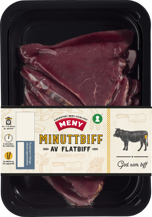 Storfe Minuttbiff Av Flatbiff Ca400g Meny
