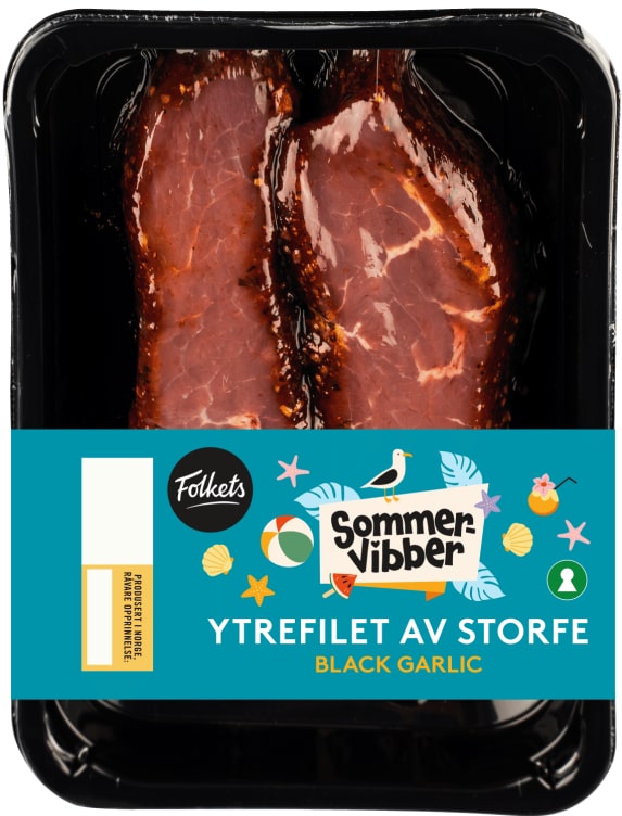 Storfe Ytrefilet skivet Black Garlic Sommervibber