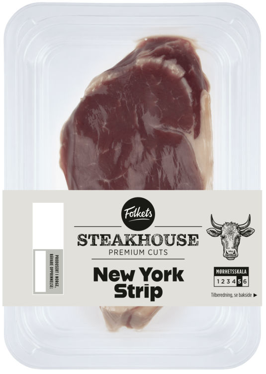 Storfe Newyork Strip Ca300g Folkets