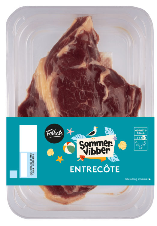 Storfe Entrecote Ca300g Folkets Sommervibber