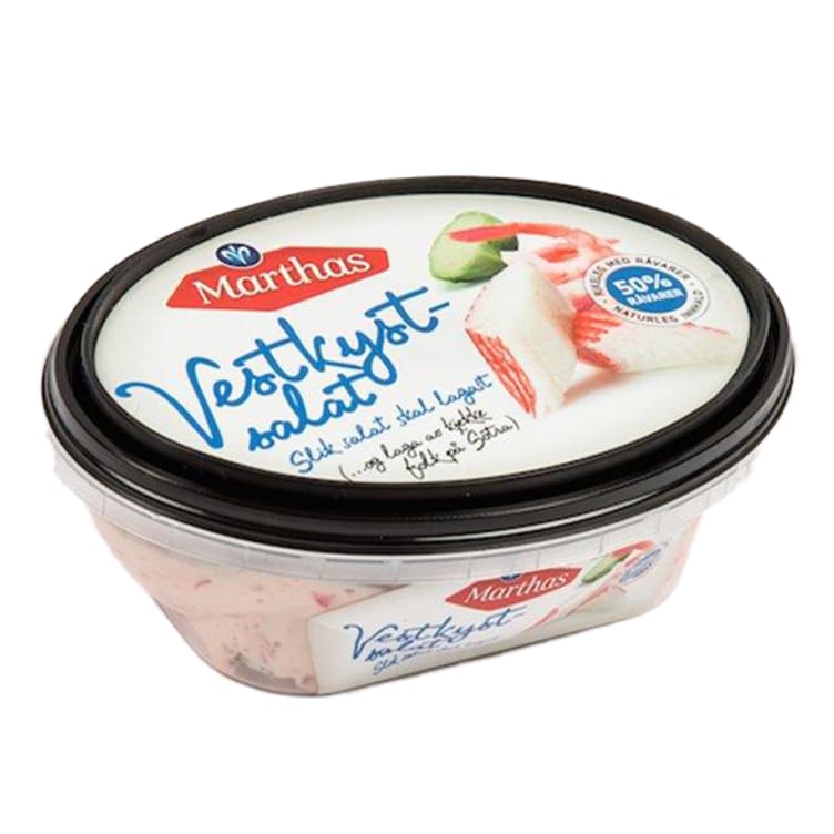 Vestkystsalat 200g Marthas