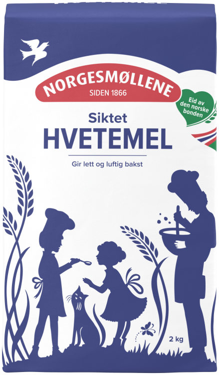 Hvetemel Siktet 4x2kg Møllerens