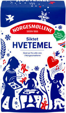 Hvetemel Siktet, 2kg Norgesmøllene
