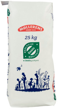 Øko Hvetemel Siktet Sekk 25kg Møllerens