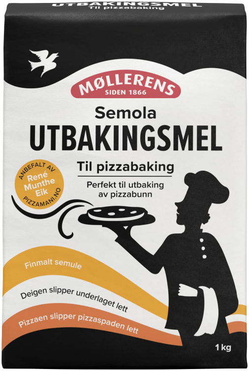 Pizza Utbakingsmel Av Semule 1kg Møllerens