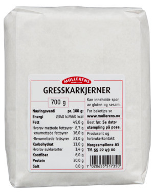 Gresskarkjerner 700g Møllerens