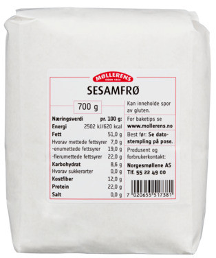 Sesamfrø 700g Møllerens