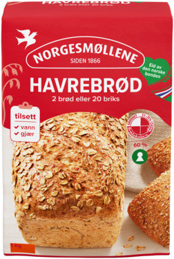 Havrebrød, 1kg Norgesmøllene