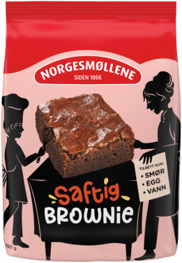 Brownie Saftig 550g Norgesmøllene