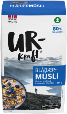 Müsli Blåbær,580g Urkraft