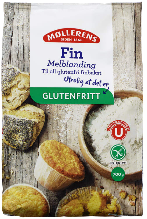 Melblanding Fin glutenfri 700g Møllerens