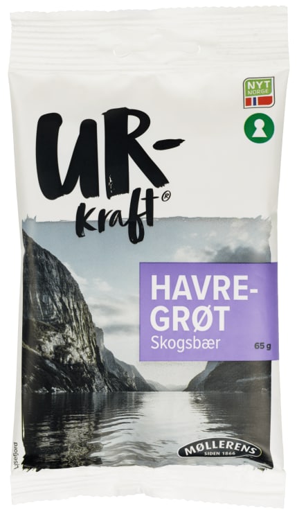 Havregrøt Skogsbær 65g Urkraft