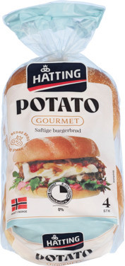 True Style Potato Hamburgerbrød 80gx4stk