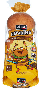 Høvding grove Hamburgerbrød 70gx6stk