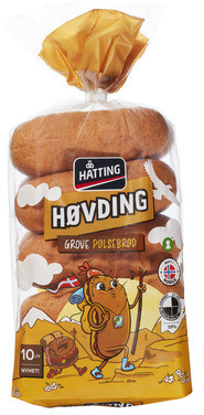 Høvding Grove Pølsebrød 40gx10stk