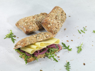 Ciabatta Halvgrov 120gx60stk
