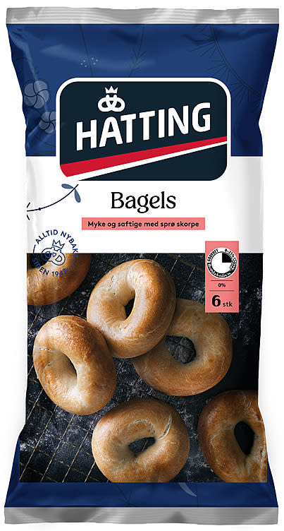 Bagels 6stk 510g Hatting
