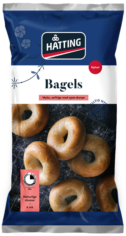 Bagels 6stk 510g Hatting