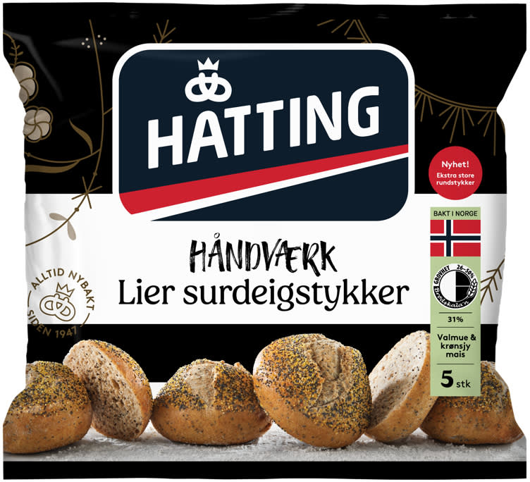 Lier Surdeigstykke 5stk 450g Hatting